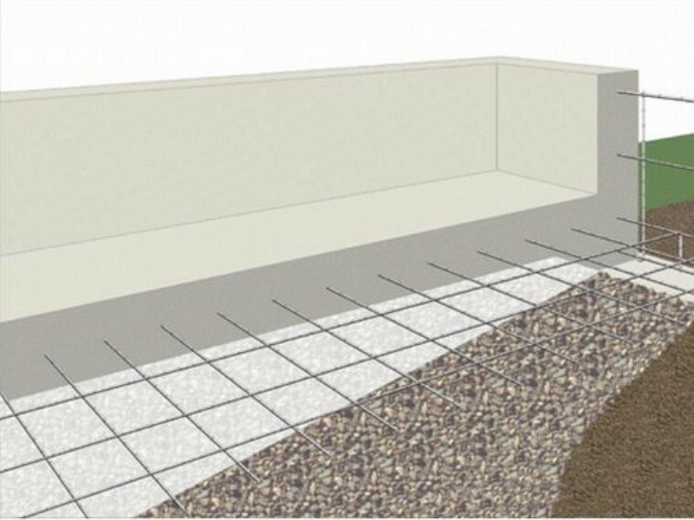 構造・工法・仕様 安心を支える「鉄筋入りコンクリートベタ基礎」