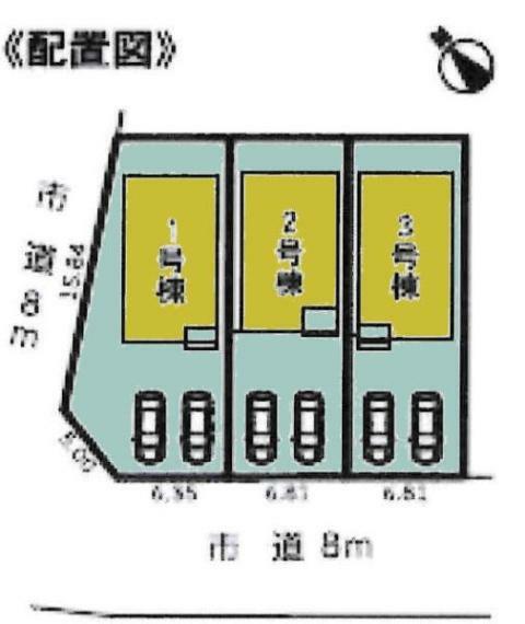 間取り図・図面 3号棟です。