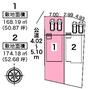 区画図 敷地面積:168.19平米　お車は2台駐車可能です（車種による）