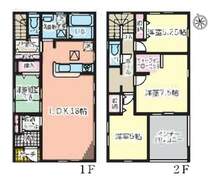 【1号棟間取り図】4LDK＋WIC　建物面積107.64平米（32.61坪）