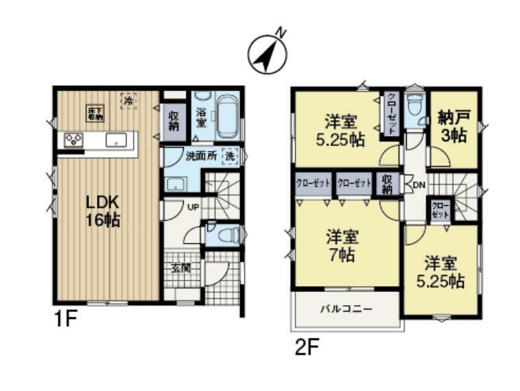 間取り図 2号棟　間取り図