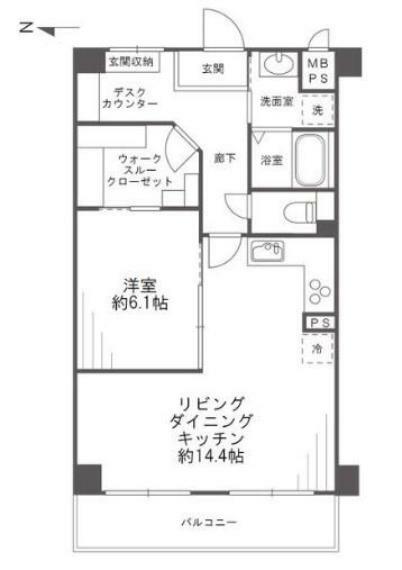 間取り図 間取り:1LDK