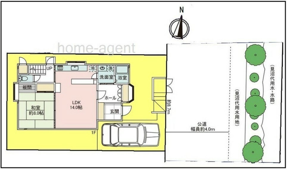 区画図 区画図　敷地35坪整形地