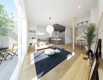 【PLAN1/ワイドリビング】<BR/><BR/>20畳以上のLDKなら、大きな家具を置いたり趣味のスペースを確保したりと、家族の成長やライフスタイルに合わせて住まいのカタチを変えることができます。