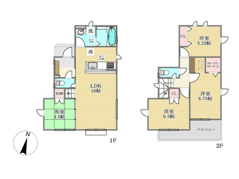 間取り図 1号棟間取り図■昭島市郷地町2　新築一戸建て■