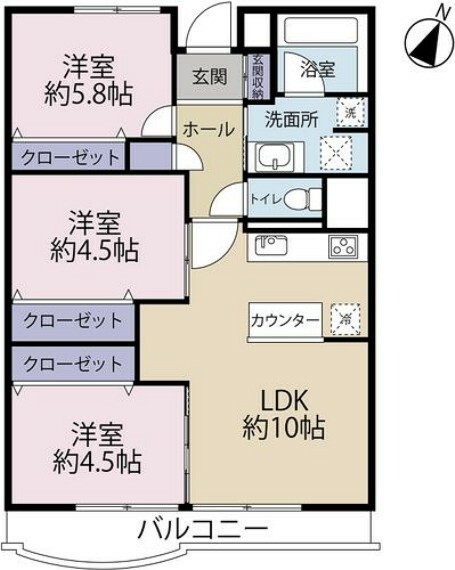 間取り図 間取図です