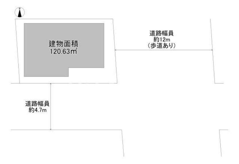 区画図 建物面積120.63平米