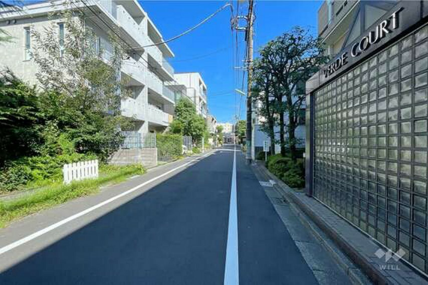 現況写真 敷地北側の前面道路（西側から）