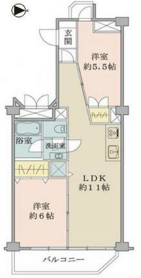 間取り図 家具を置いてもゆとりある空間！