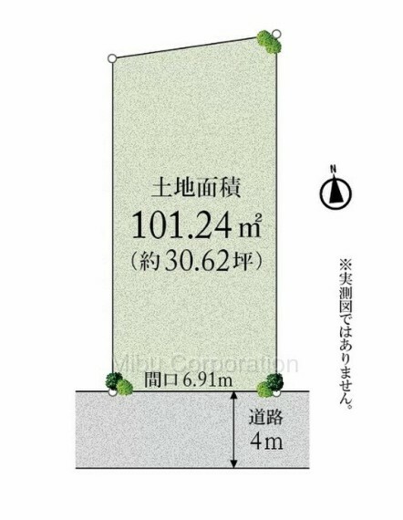 区画図 利便性の高い白金台の整形地でございます。