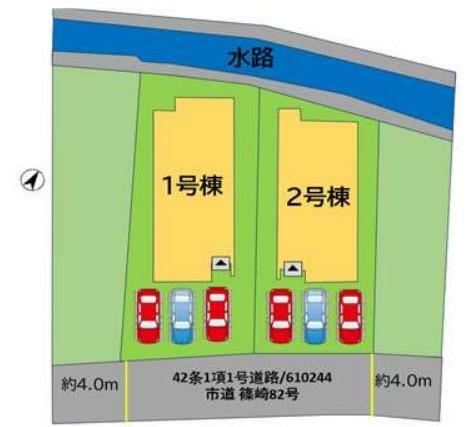 区画図 現地配置図です。