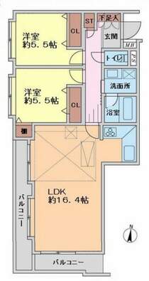 ■最上階4階部分の南向き住戸で陽当り良好<BR/><BR/>■専有面積:63.62平米の2LDK＋屋根裏収納付き<BR/><BR/>■南側のと西側の2面バルコニー付き
