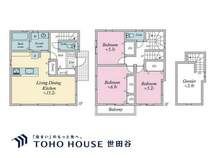 建物プラン例建物価格2000万円（税込）、建物面積85.28平米