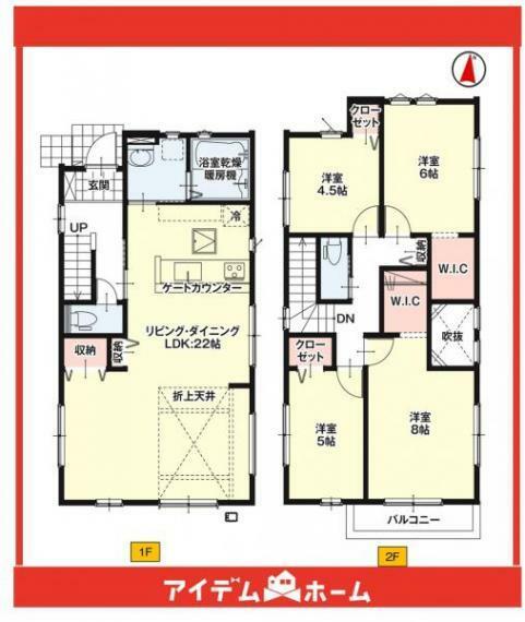 間取り図 1号棟間取図