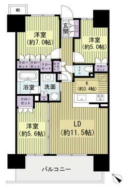 東京ミッドベイ勝どき(3LDK) 6階のその他画像