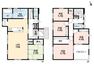 間取り図 和室含む5LDK。 1階はLDKと和室を合わせると20帖以上の空間に＾＾2階には4洋室、子ども部屋として、書斎として、収納部屋としても＾＾