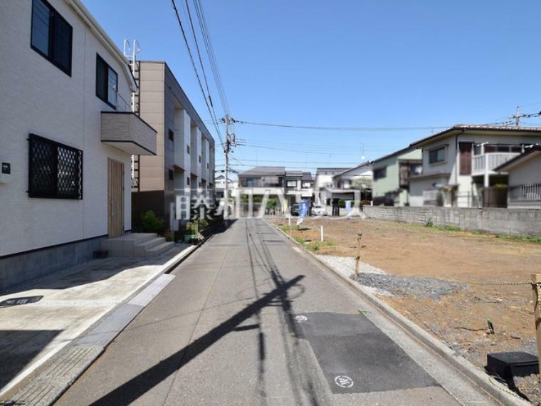 現況写真 接道状況および現場風景　【小平市回田町】