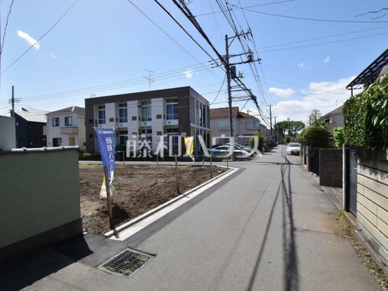 現況写真 接道状況および現場風景　【小平市回田町】