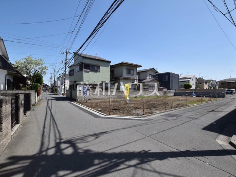 現況写真 接道状況および現場風景　【小平市回田町】