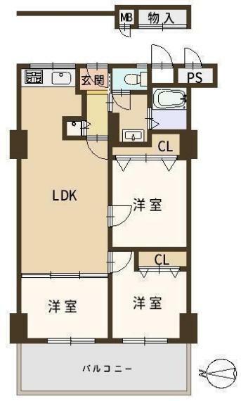 間取り図 間取 2024年3月リフォーム済み