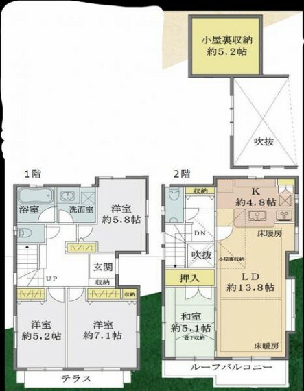 間取り図 【戸建て】間取り図