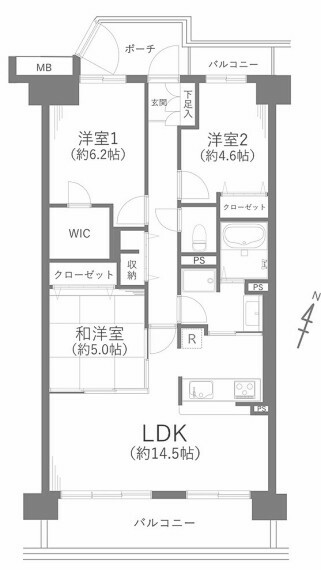 間取り図 2023年12月28日リフォーム終了！