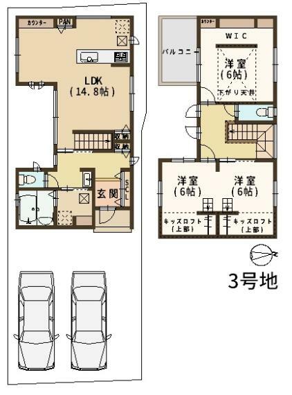 間取り図 間取り図はこちら。