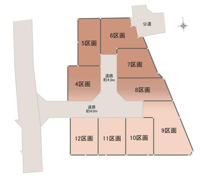 土地図面 12区画