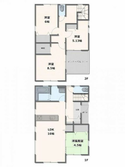 間取り図 2号棟・4SLDK