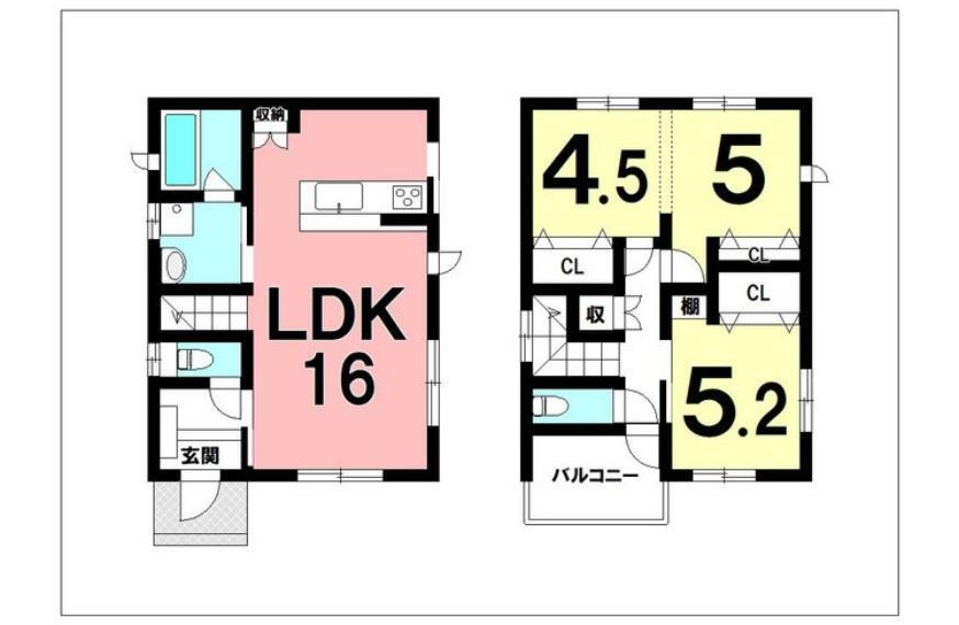間取り図 3LDK【建物面積77.00m2（23.29坪）】