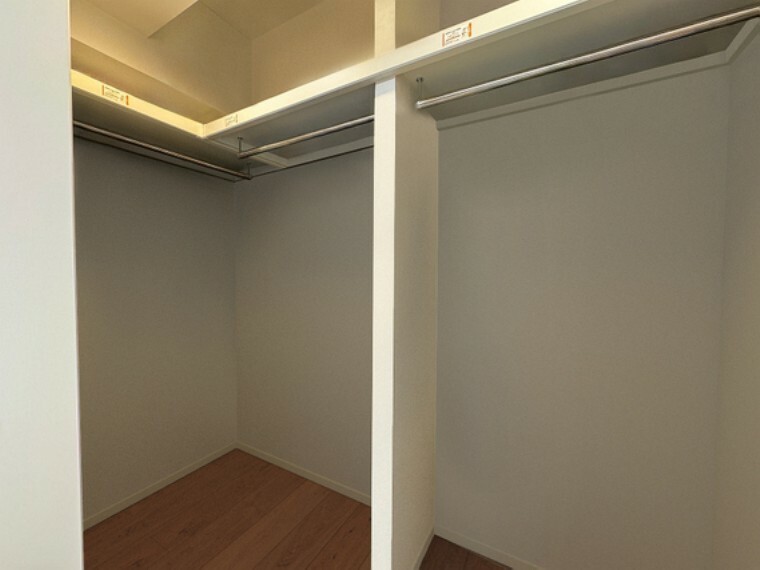 収納 居室に大きなクローゼットを設けることにより、有効的な室内を造り上げおります。