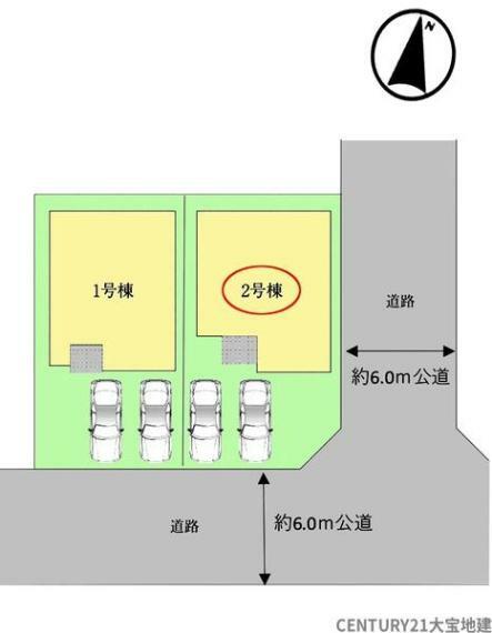 専用部・室内写真 【全体区画図】2号棟