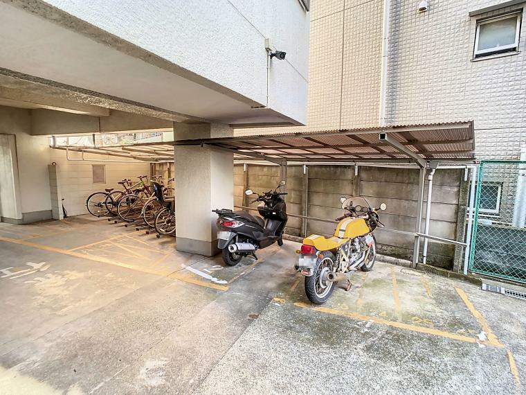 駐輪場 バイク・自転車駐輪場（2024年1月撮影）