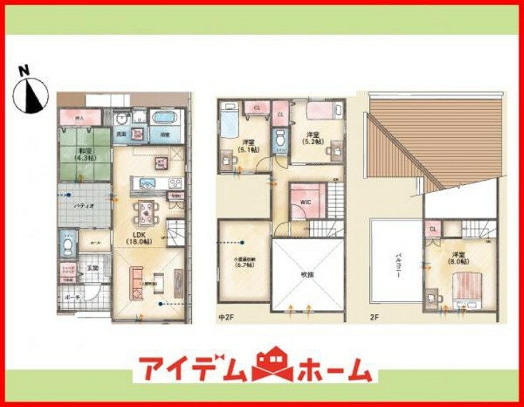 間取り図 2号棟　間取り図 　