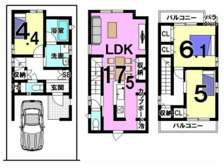 間取り図 間取り:3LDK