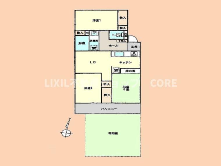 間取り図 ペット飼育可能の新規リノベーションマンションです ご見学ご希望の際にはあらかじめご連絡をよろしくお願い致します。