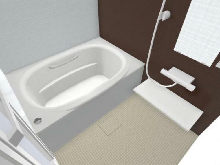 浴室 【同仕様画像】ユニットバスは新品に交換します。家の雰囲気に合わせブラウンを選択しました。
