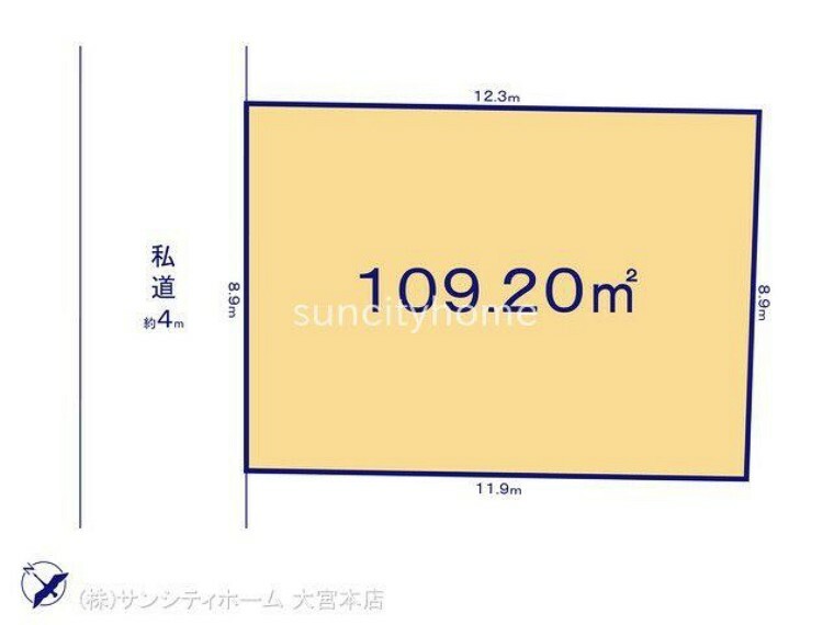 区画図 図面と異なる場合は現況を優先