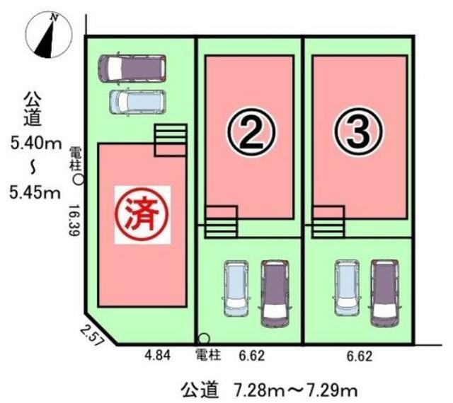 区画図 3号棟　区画