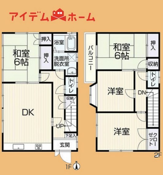 間取り図 1号棟間取り