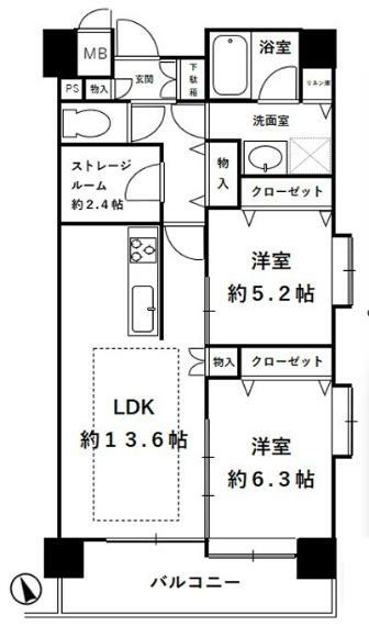 間取り図 2SLDK