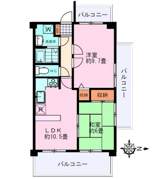 間取り図 2LDK