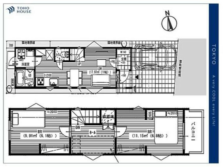 参考プラン間取り図 建物プラン例建物価格　1690万円建物面積　56.30平米