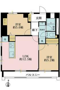 2LDK、価格4299万円、専有面積51平米、バルコニー面積7.2平米