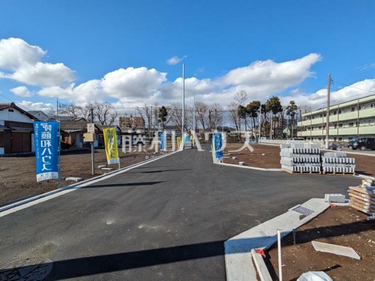 現況写真 接道状況および現場風景　【立川市上砂町4丁目】