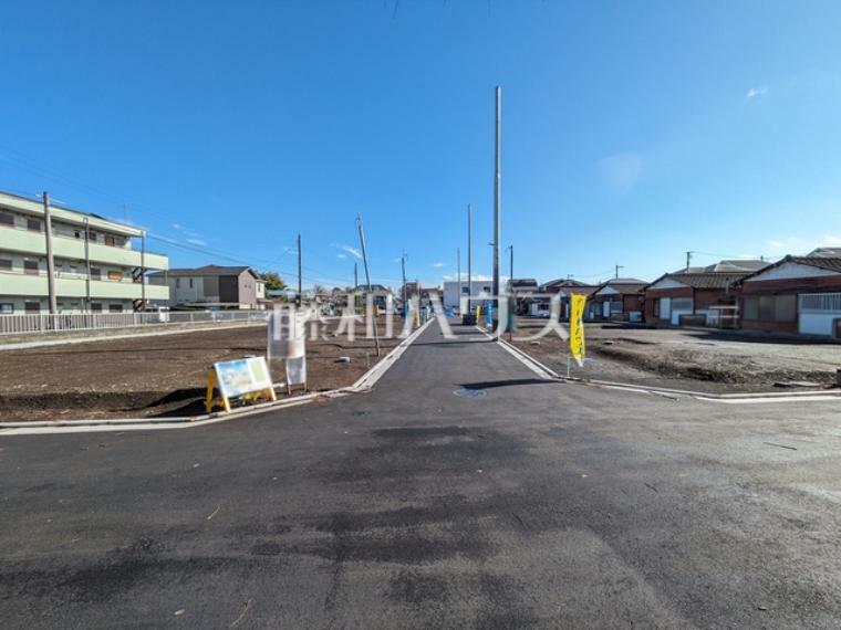 現況写真 接道状況および現場風景　【立川市上砂町4丁目】