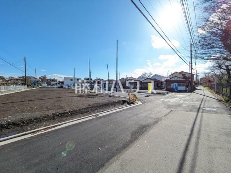 現況写真 接道状況および現場風景　【立川市上砂町4丁目】