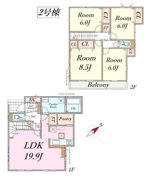 間取り図 収納豊富な4LDK