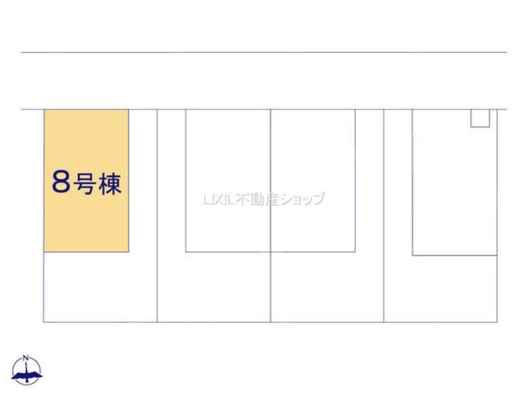 区画図 駐車スペース2台可能です。 図面と現況が異なる場合は現況優先とします。