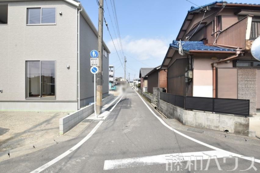 現況写真 接道状況および現場風景　【西春日井郡豊山町大字豊場字若宮】